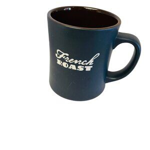 Starbucks French Roast Ceramic Coffee Mug Black 12 Oz Original Series